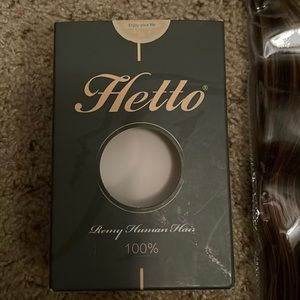 Hetto remy 100% human hair. Box only opened so i could take photo of color.
